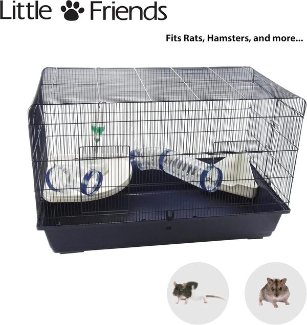 Little Friends Cage Jemima à Barreaux Etroits pour Souris/Hamster 100 cm