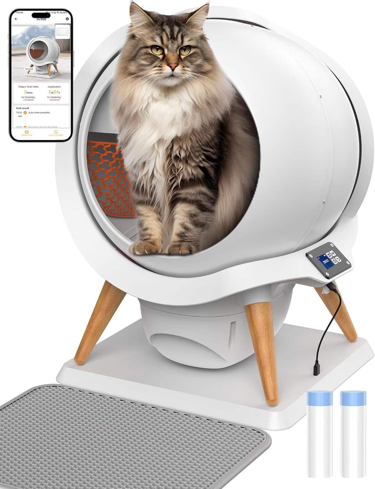 Test : litière autonettoyante HoneyGuaridan 63L innovante et pratique