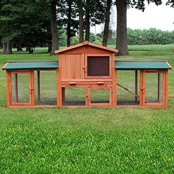 Cage Clapier Enclos Lapin 210 x 53 x 85,5 cm Petits Animaux Modele XXL 040