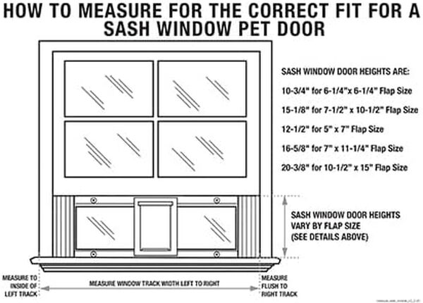 Ideal Pet Products Porte en Aluminium réglable pour s'adapter aux fenêtres de 68,6 cm à 81,3 cm, Taille XL 26,4 x 38,1 cm [Classe énergétique B]