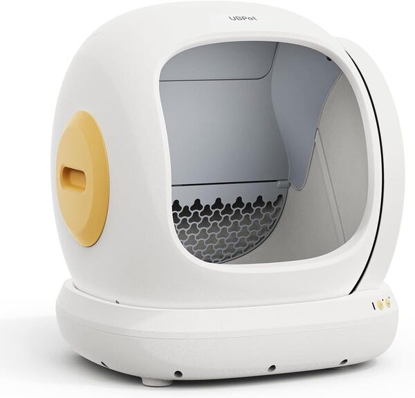 LANDCROOSSERS Litiere Chat Autonettoyante UBPet C20,Grande Ouverture/Ultra Sûr/Anti-Fuites/Anti-Odeur/Contrôle de l'APP, Bac a Litiere pour Chat Electrique Automatique 75L,Idéal pour Plusieurs Chats