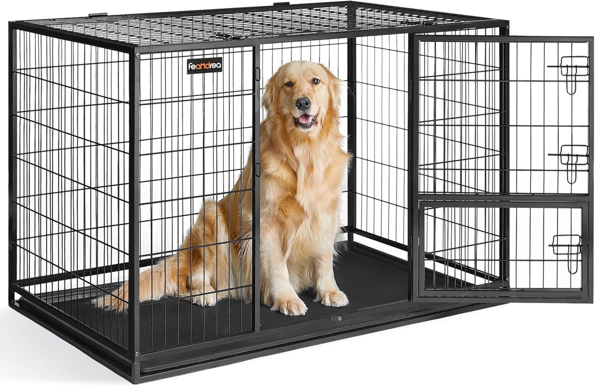 Test de la cage Feandrea anti-évasion XXL pour chiens grands et moyens