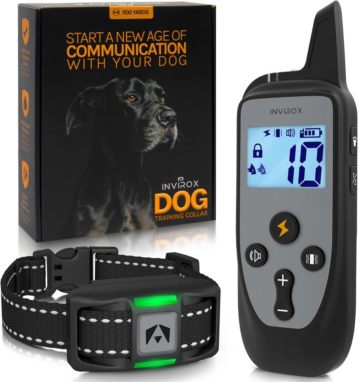 Test du collier de dressage Invirox : 123 niveaux de télécommande et portée de 3350 ft