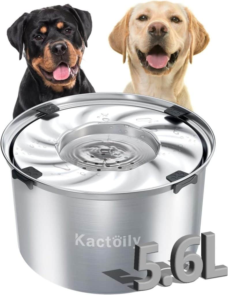 Test gamelle anti-déversement 5, 6 L pour grands chiens