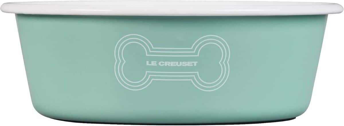 Test : gamelle en acier émaillé pour chien Le Creuset Taille L 6 tasses verte