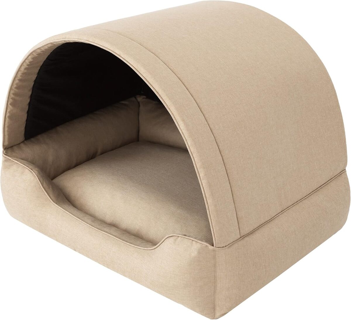 Test : lit XL pour animaux en tissu beige