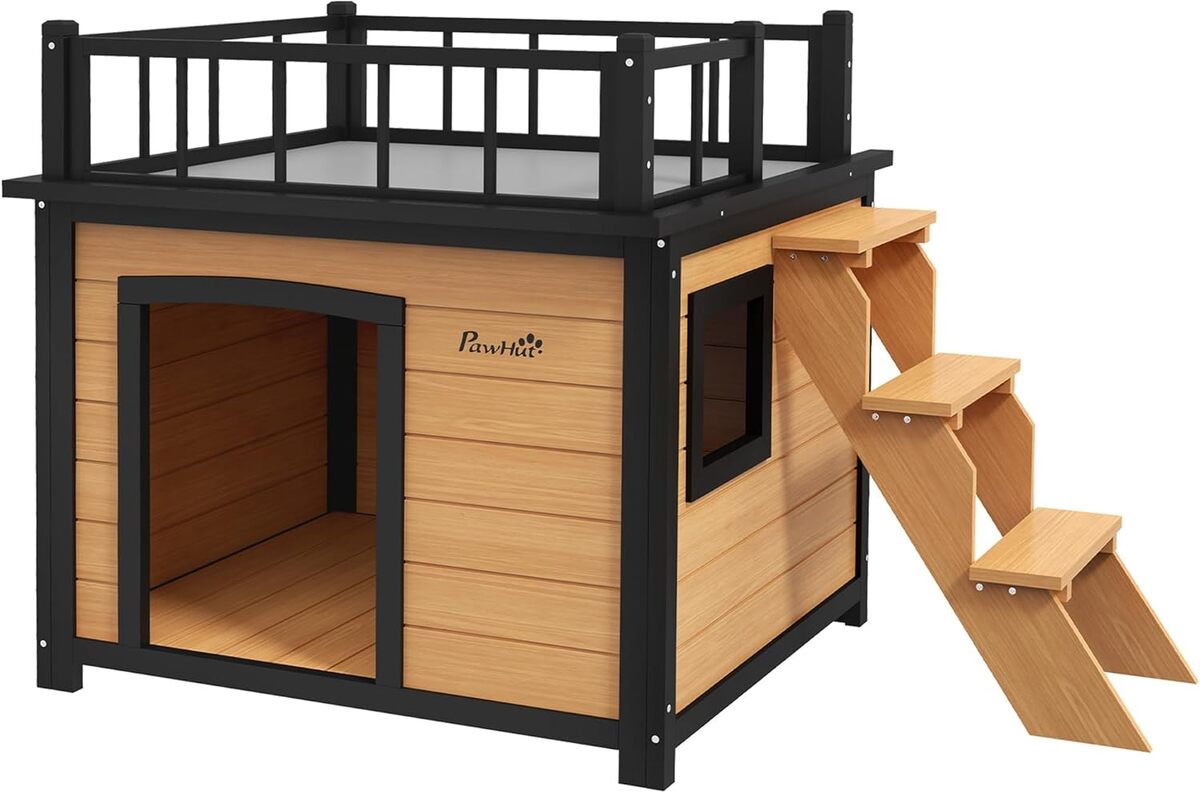 Test PawHut niche pour chien avec balcon
