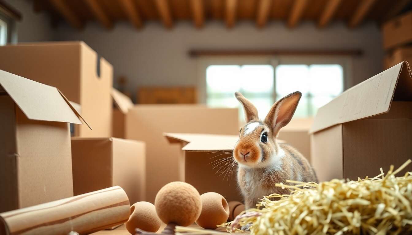 Alternatives s&eacute;curis&eacute;es au carton pour les lapins