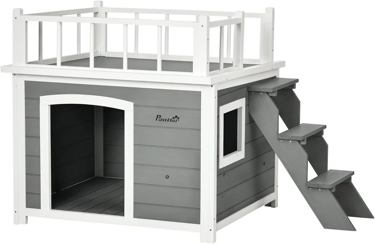Test de la niche avec balcon PawHut pour chiens