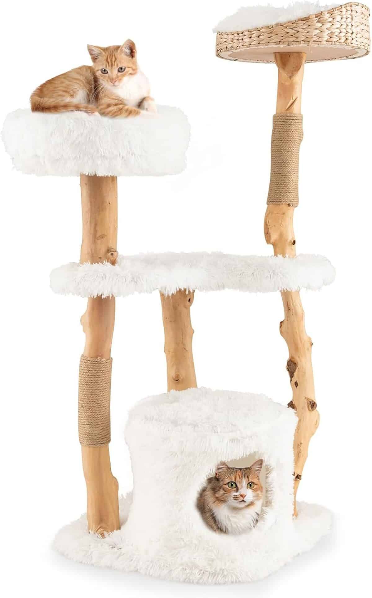 Test de l'arbre à chat Goplus 124 cm : un espace de jeu et repos idéal