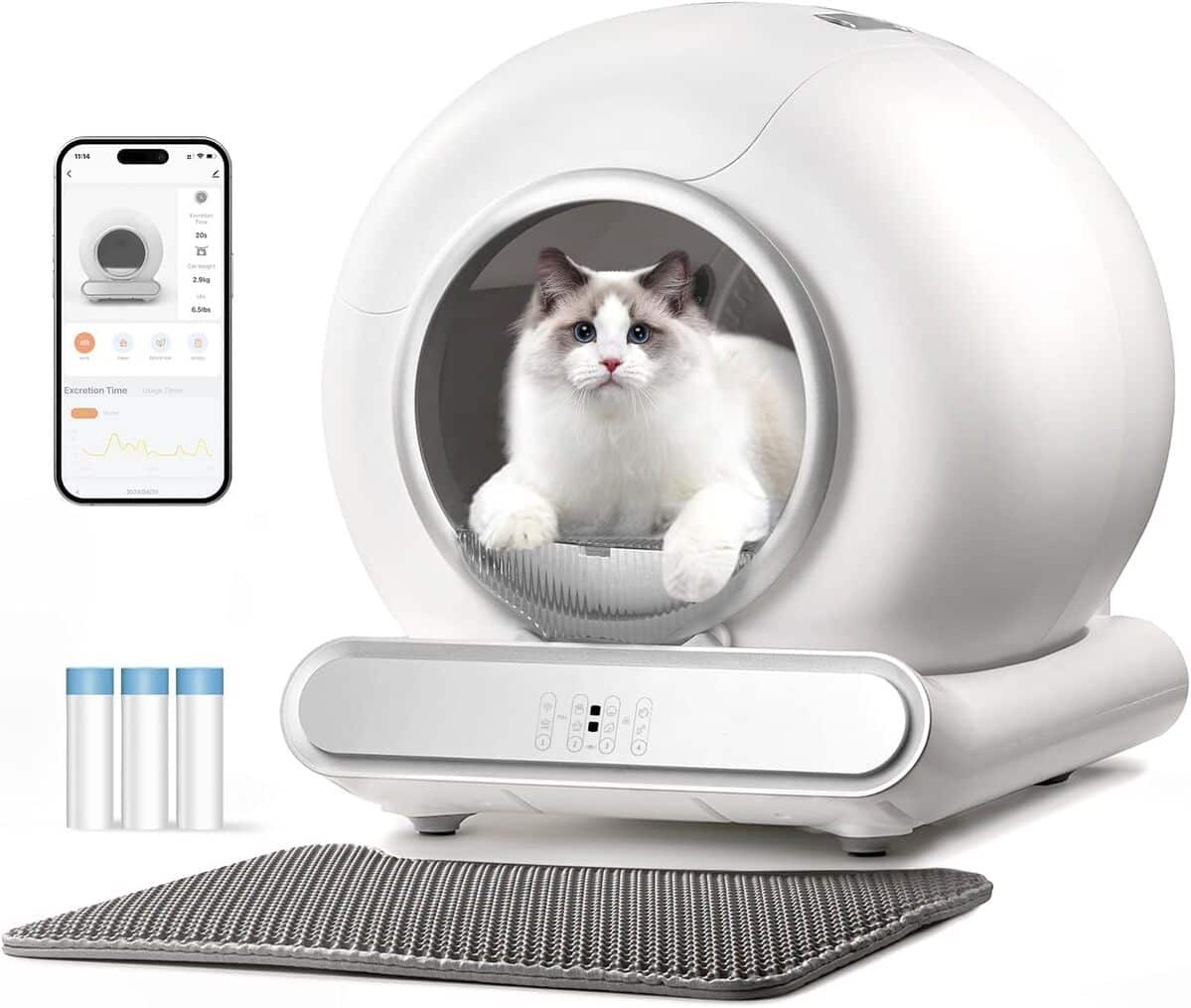 Test : litière électrique auto-nettoyante XXL pour grands chats