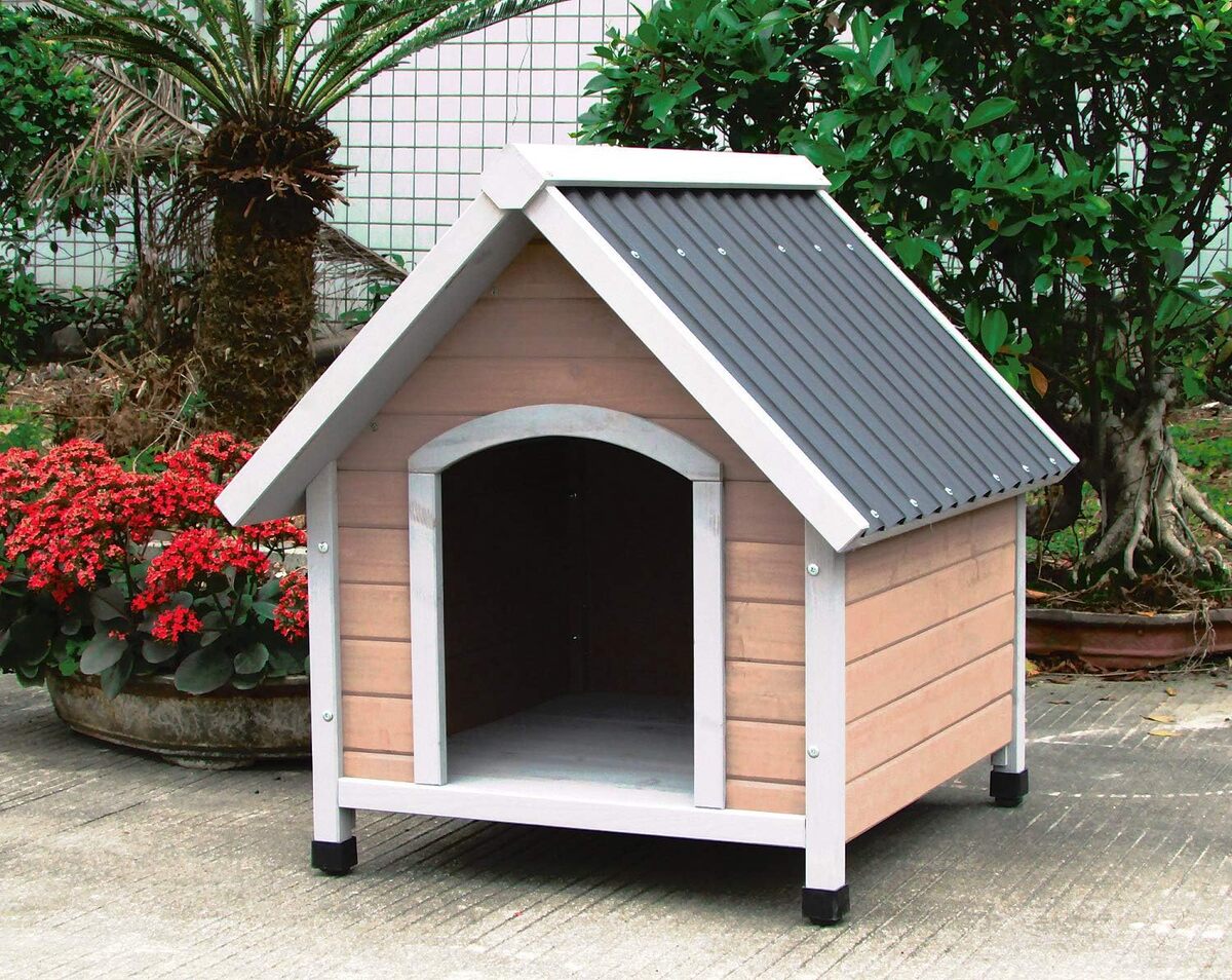 Test : niche petit chien Finlande toit PVC