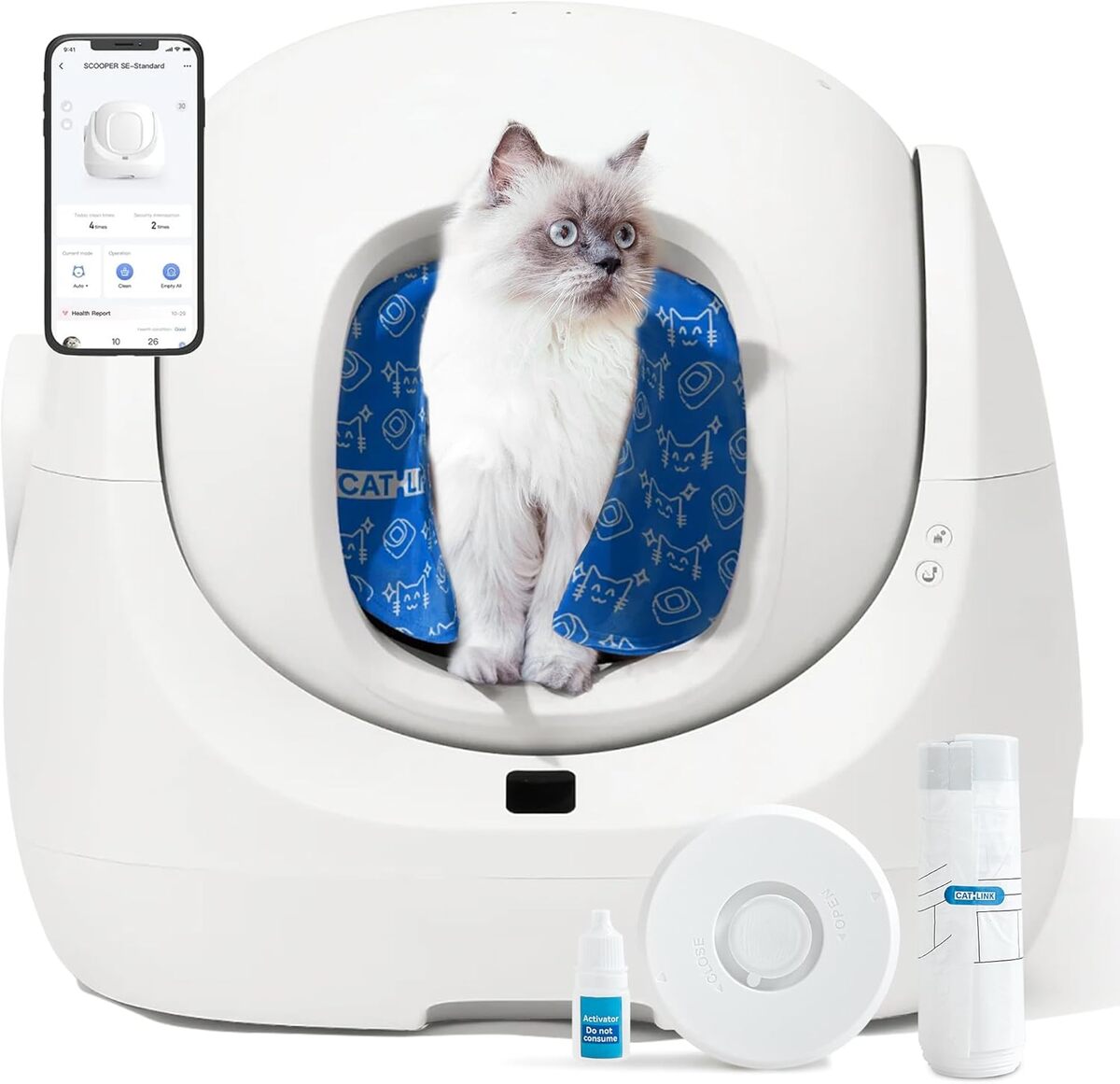 Test de la litière autonettoyante CATLINK Baymax pour foyers multi-chats