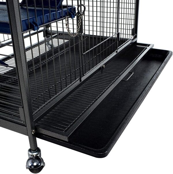 Little Friends Blenheim Cage à Rats Extra Haute avec Accessoires Noir 140 cm