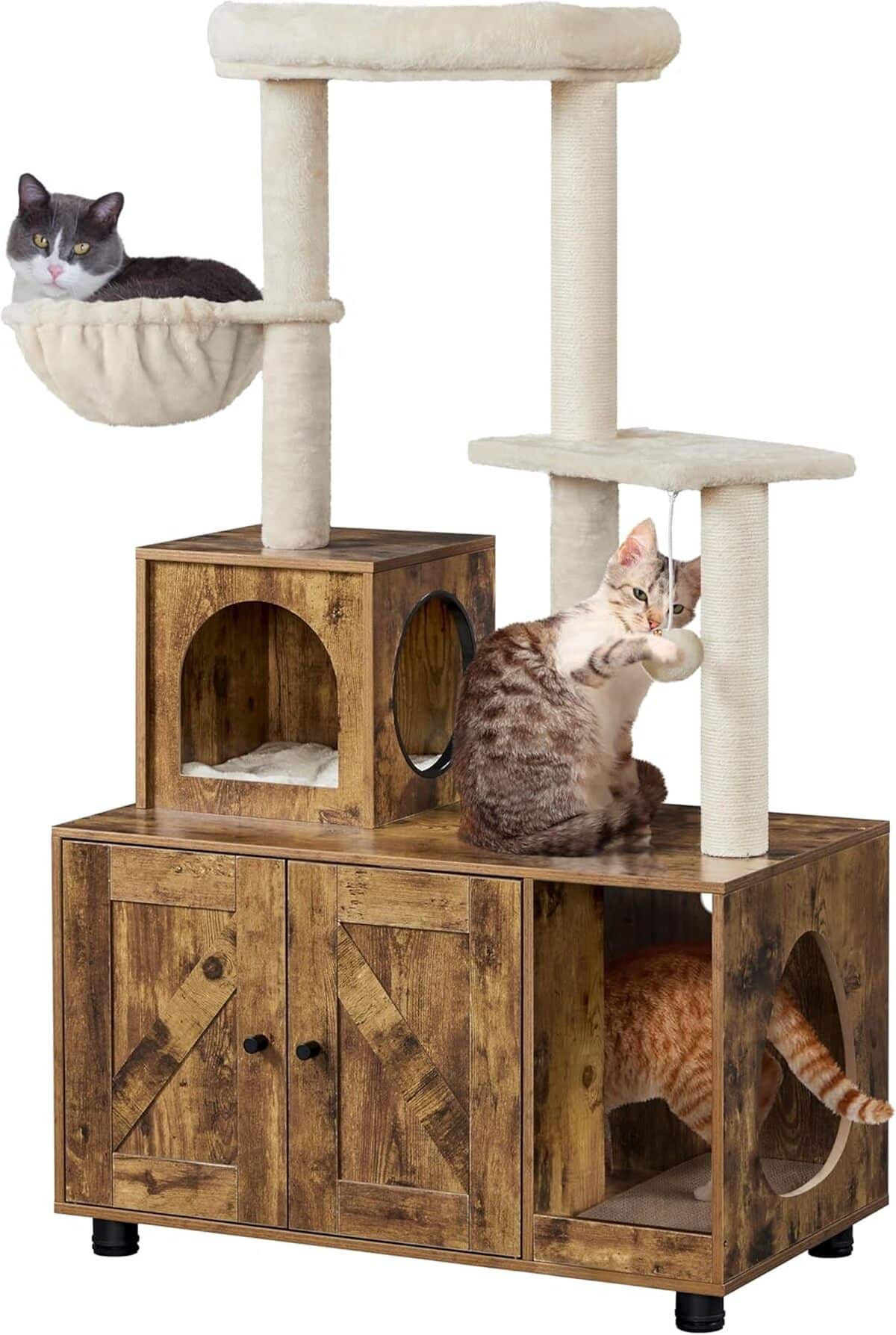 Avis sur l'arbre à chat Yaheetech avec litière intégrée