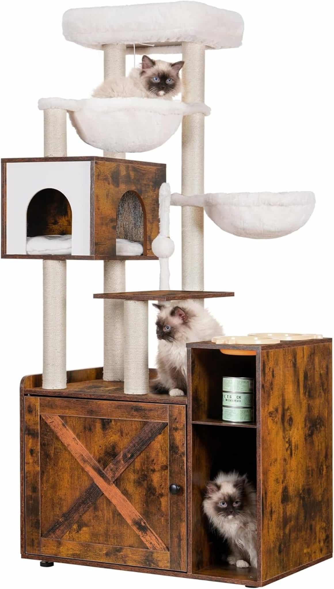 Test : arbre à chat moderne Hey-Brother EMPJ115WB