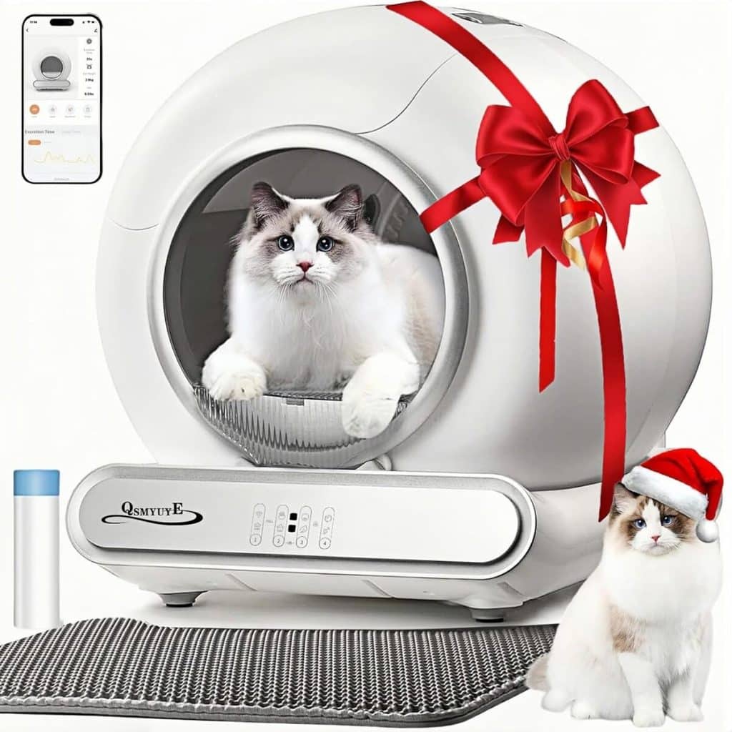 Test de la litière autonettoyante pour chat avec contrôle app