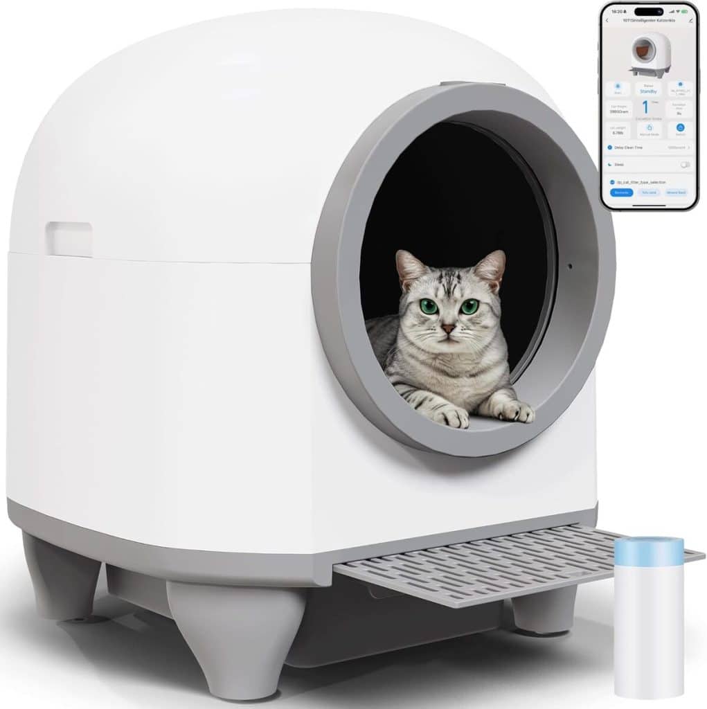 Test Devoko bac à litière autonettoyant électrique : grande capacité pour grands chats