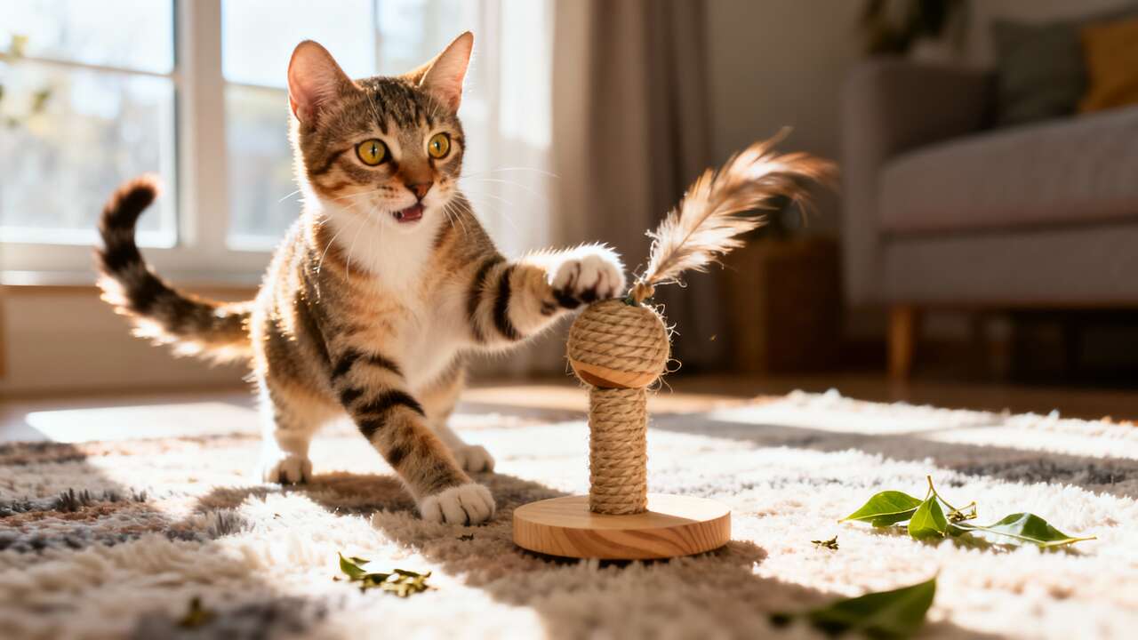 Quel jouet naturel et adapté pour mon chat ?