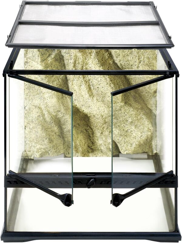 Exoterra Terrarium en Verre pour Reptiles et Amphibiens 45 x 45 x 45 cm