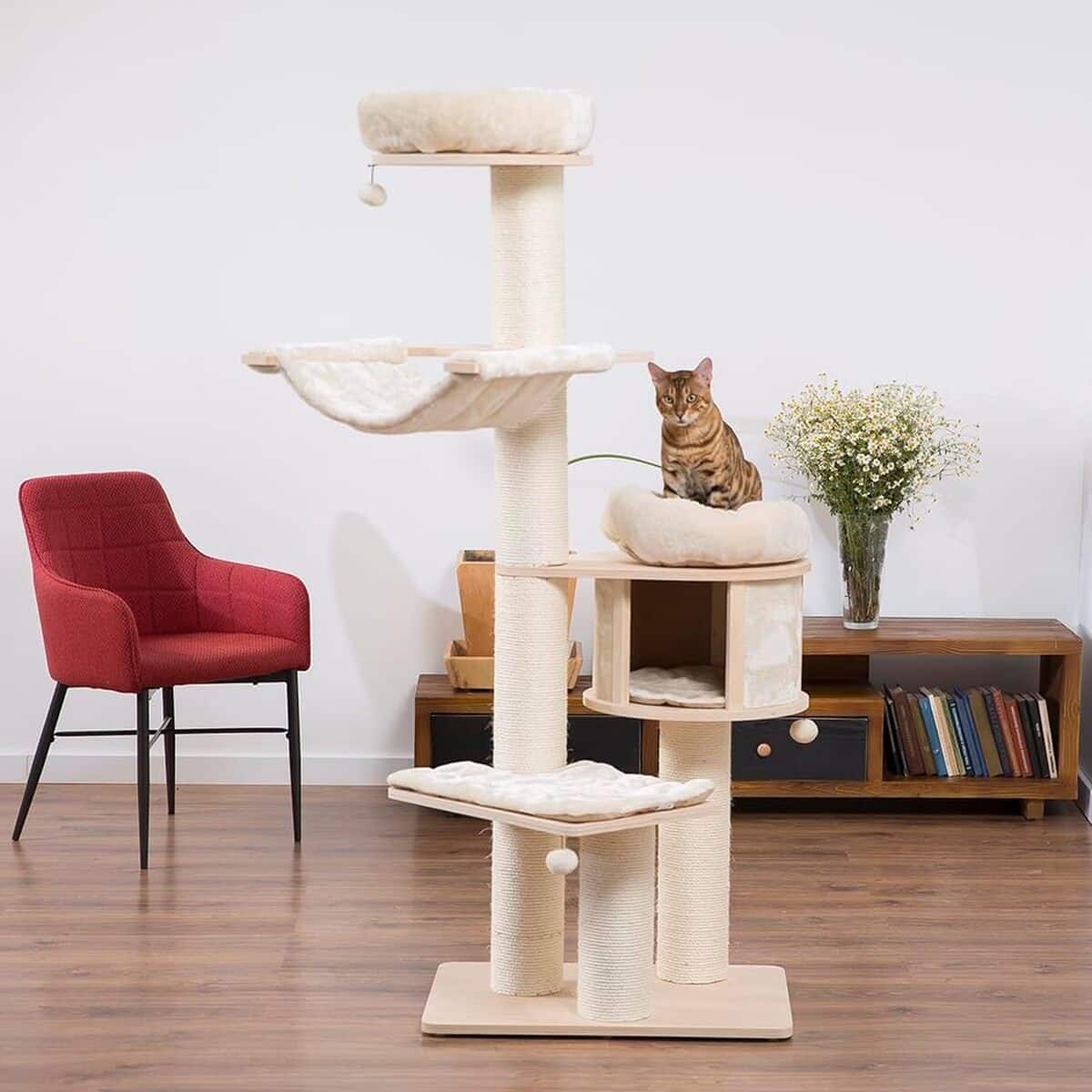 Test de l'arbre à chat Magnolia XL de Natural Paradise : sisal ultra robuste