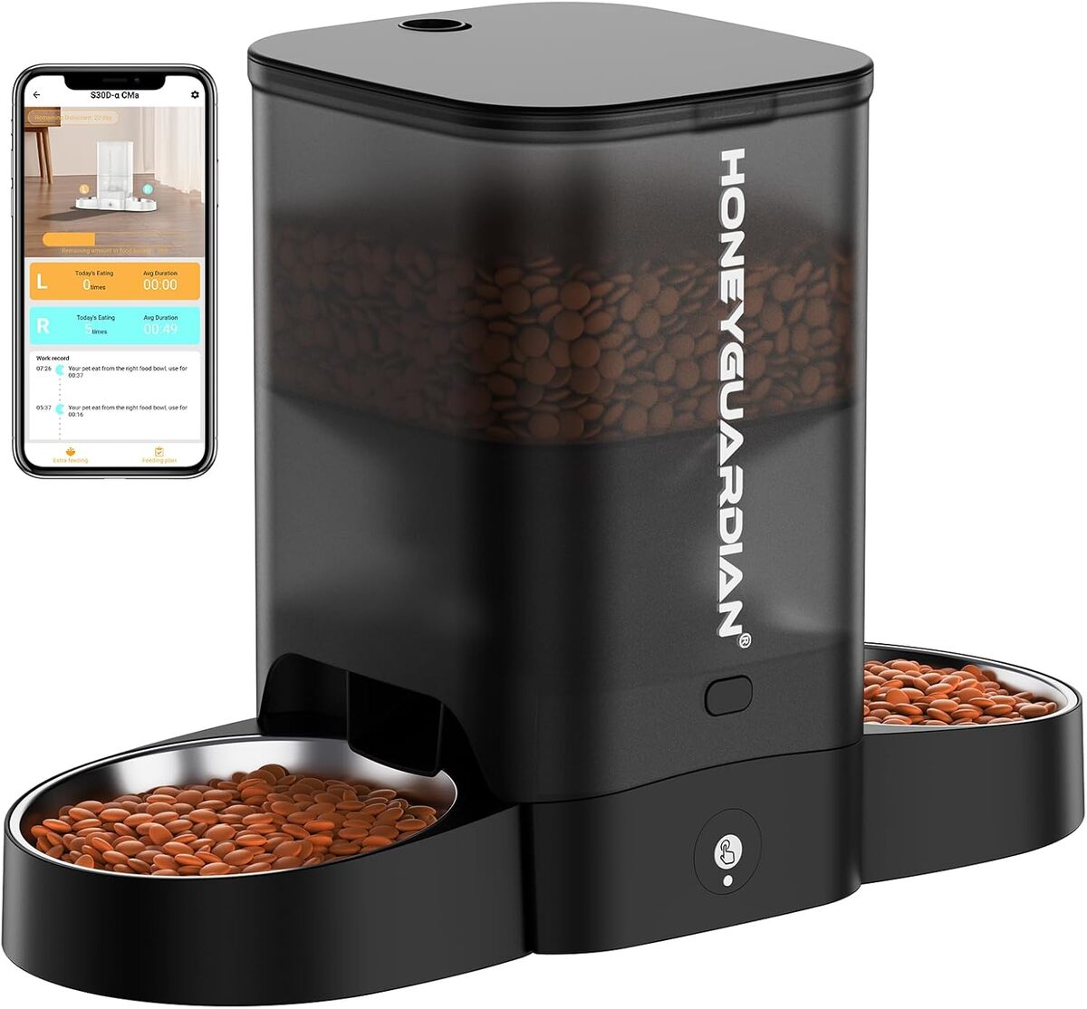 Test du distributeur automatique honeyguaridan WiFi pour croquettes