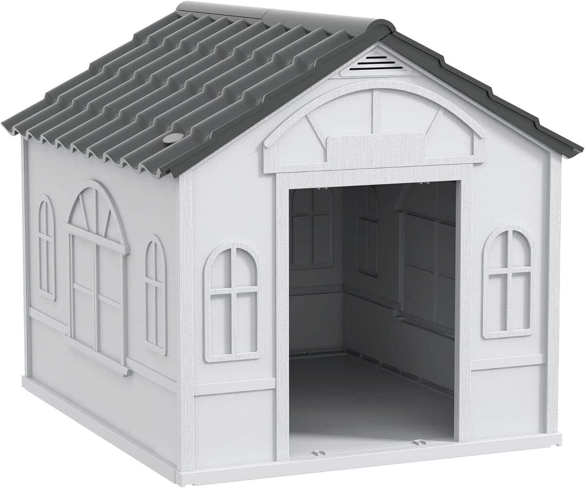 Test : niche pour chien PawHut en PP blanc parfaite pour petits et moyens chiens