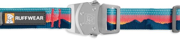 RUFFWEAR - Top Rope Dog Collar, Reflective Collar with Metal Buckle for Everyday Use, Sunset, 20
