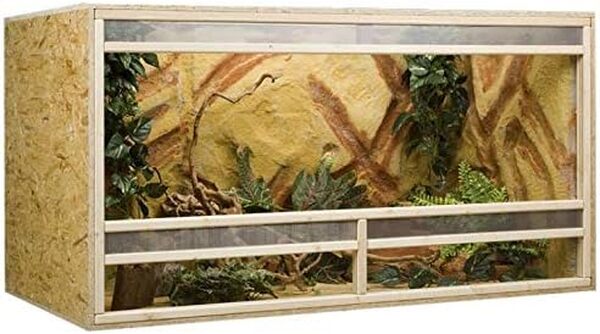 Holzkonzept Terrarium OSB 150 x 80 x 80 cm Ventilation avant pour reptiles