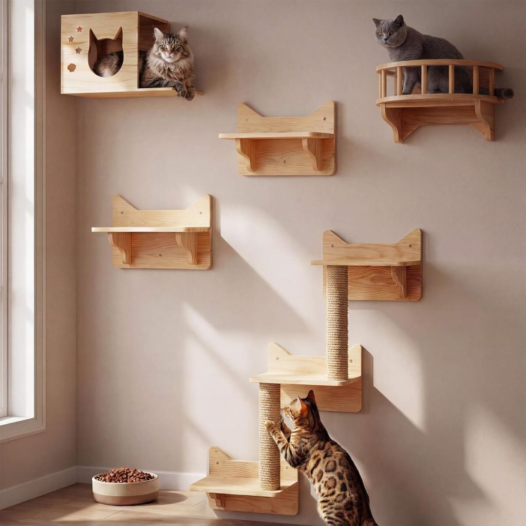 Test : étagères murales Ladvatkin pour l'escalade des chats