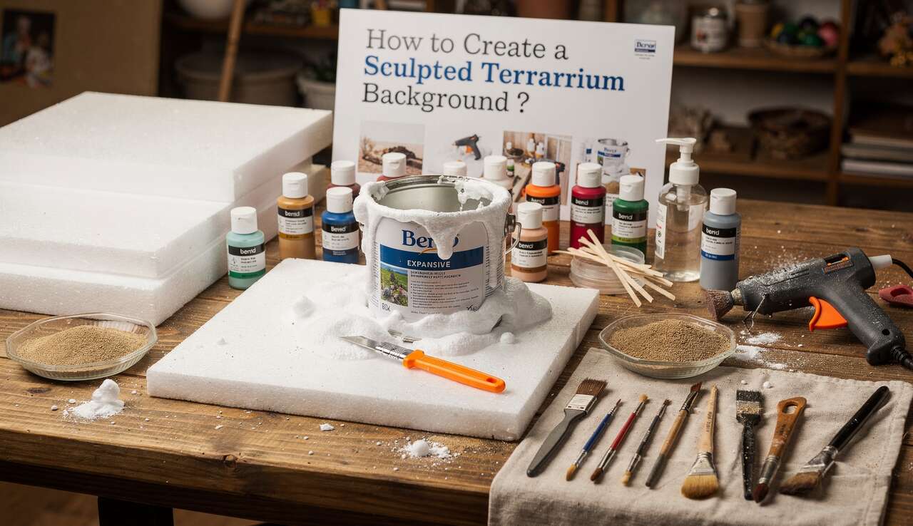 Comment créer un fond de terrarium sculpté ?