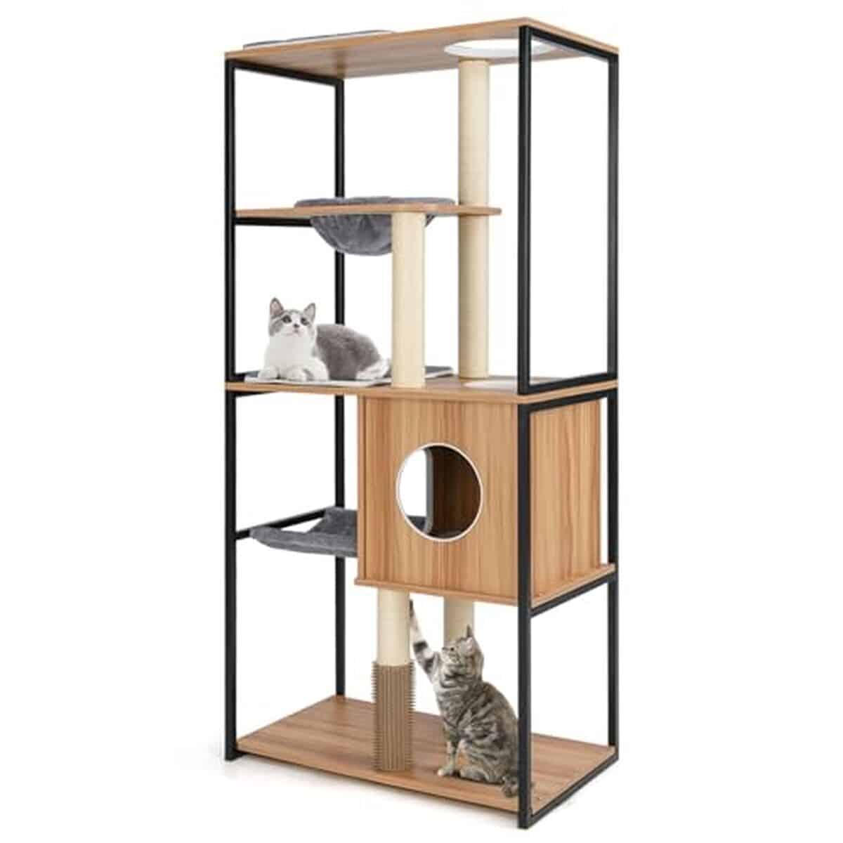 Avis sur l'arbre à chat XXL Costway 160 cm et son cadre en métal