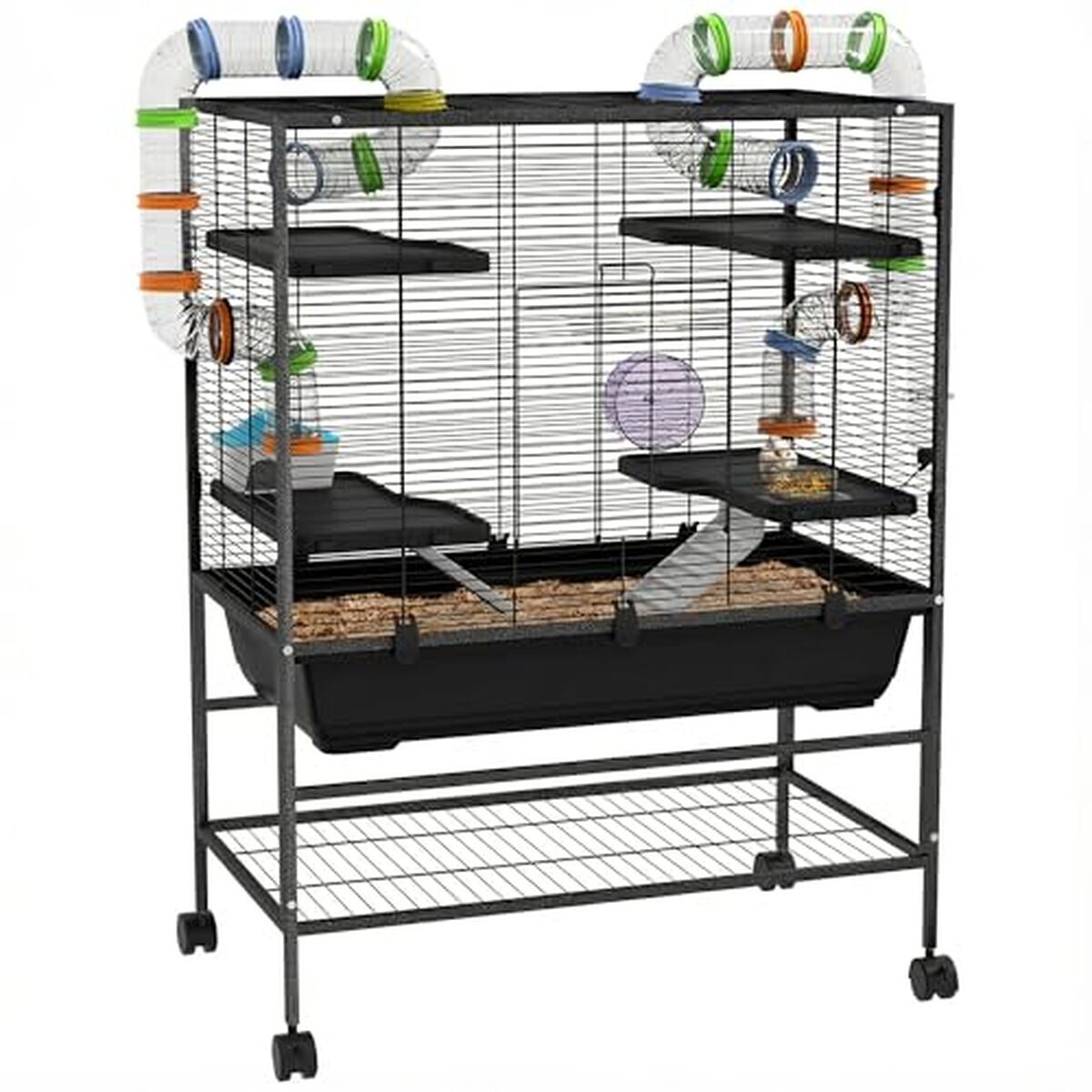 Test de la cage PawHut pour rongeurs avec tubes et accessoires