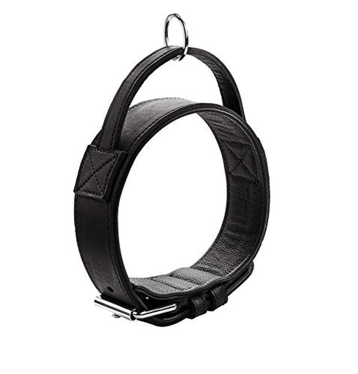 Test du collier de dressage Hunter Larvik 65 en cuir souple noir taille L