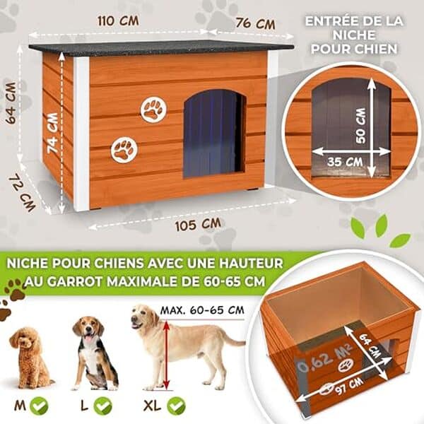 Découvrez notre review détaillée sur la niche en bois isolée Outentin XL pour offrir confort et protection à votre chien même par temps froid.