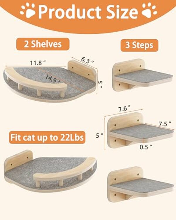 Découvrez le test ultime des meubles muraux megidok conçus pour le confort et le plaisir de votre chat avec étagères et hamac intégrés