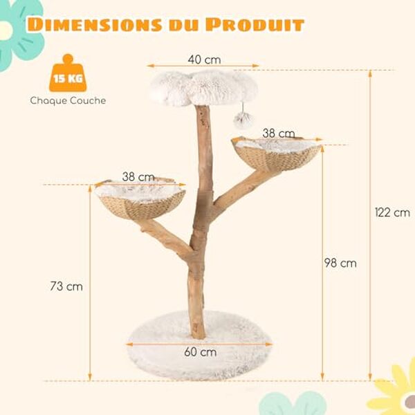 Découvrez notre test complet de l'arbre à chat XXL Costway : analyse du confort, robustesse et plaisir pour vos chats, faites plaisir à vos compagnons à quatre pattes  !
