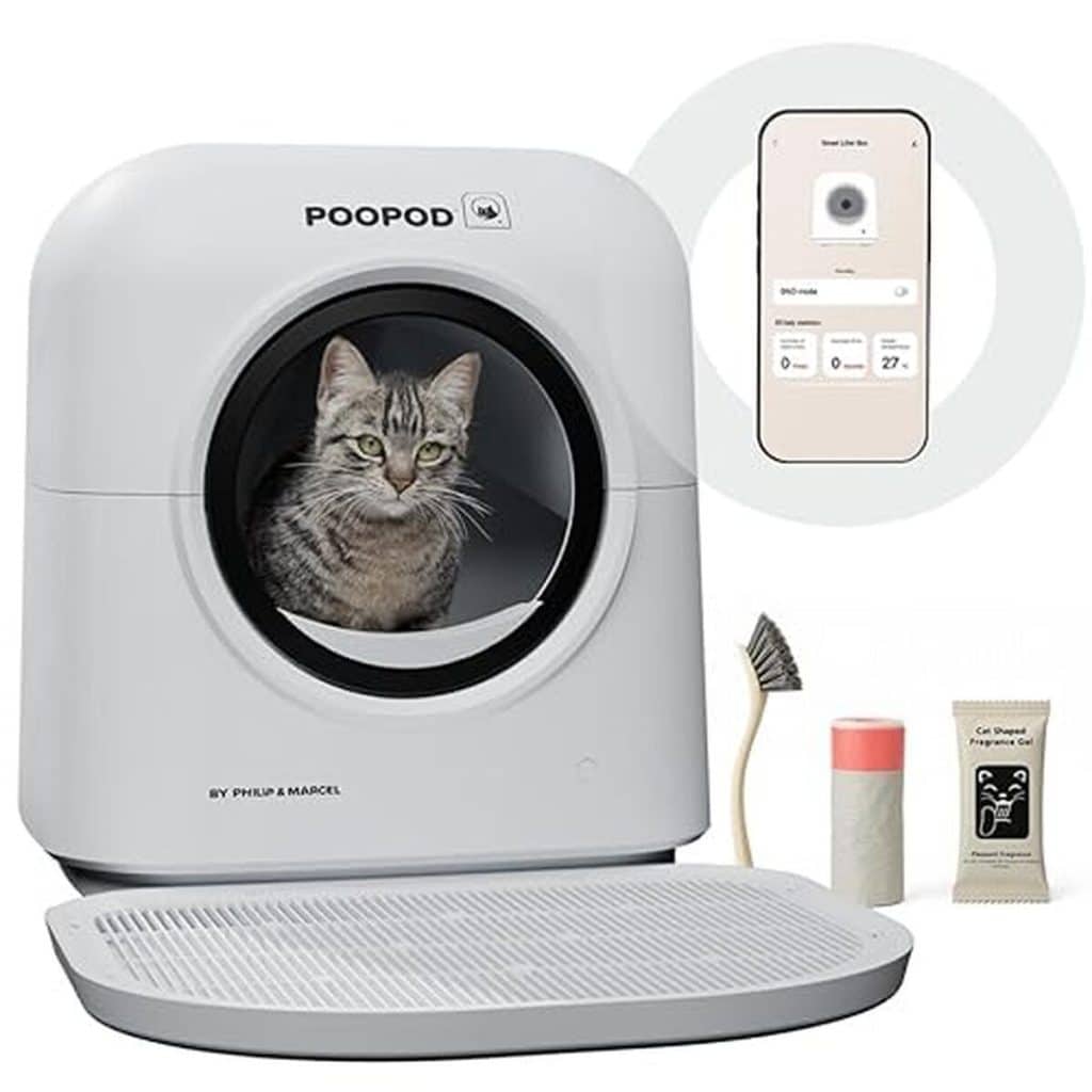 Test de la litière autonettoyante Poopod de Philip & Marcel
