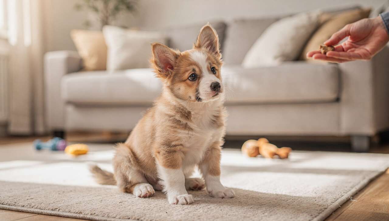 Les commandes de base : assis, couché, pas bouger