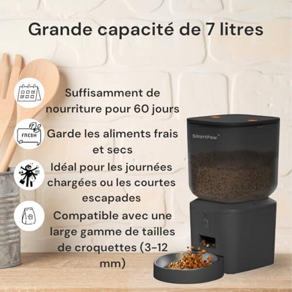 Découvrez notre test complet du SmartPaw, le distributeur automatique de croquettes avec caméra et WiFi. Nourriture programmée, surveillance à distance et bien-être de votre animal. 