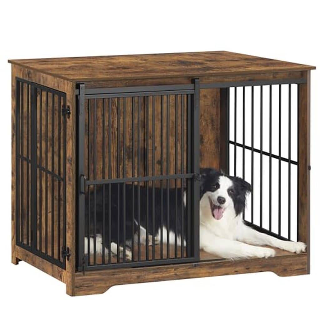 Test : cage pour chiens Hzuaneri DFC84401B 110 cm, la niche moderne 2 portes