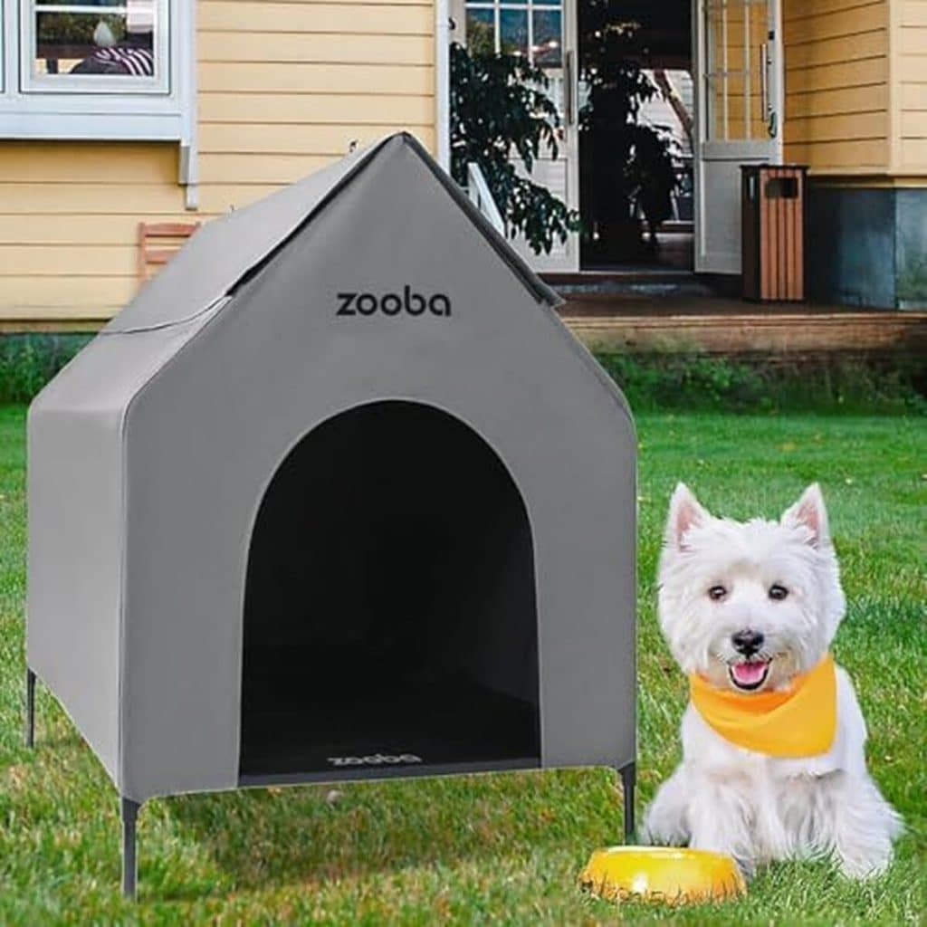 Test Zooba niche surélevée imperméable pour chien 78, 7 cm