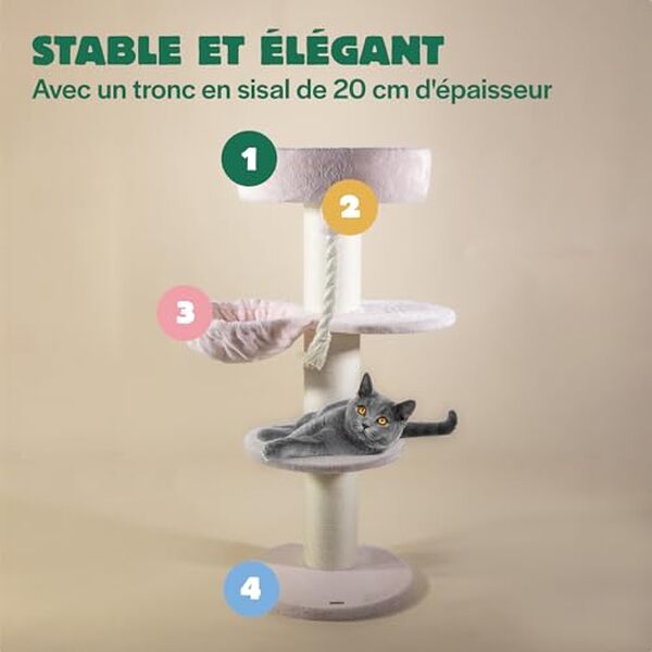 Découvrez notre test détaillé de l'arbre à chat RHRQuality Maine Coon Sleeper Plus 150 cm : confort, stabilité et qualité pour votre félin.