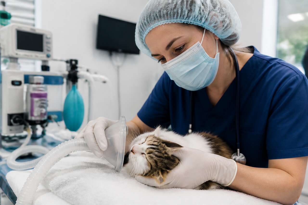 Qu'est-ce qu'une anesthésie chez le chat