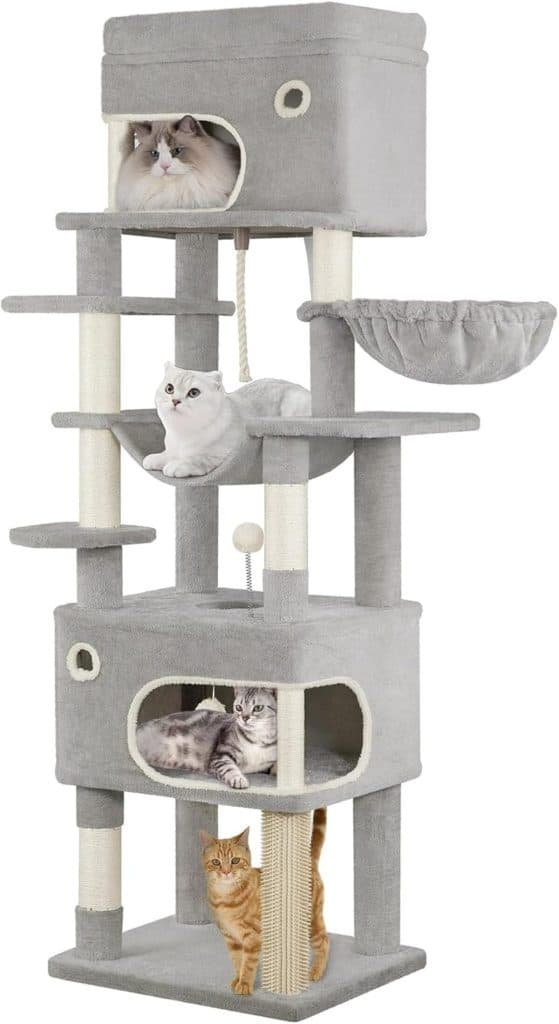 Avis : arbre à chat Hzuaneri 178 cm, plateforme et accessoires