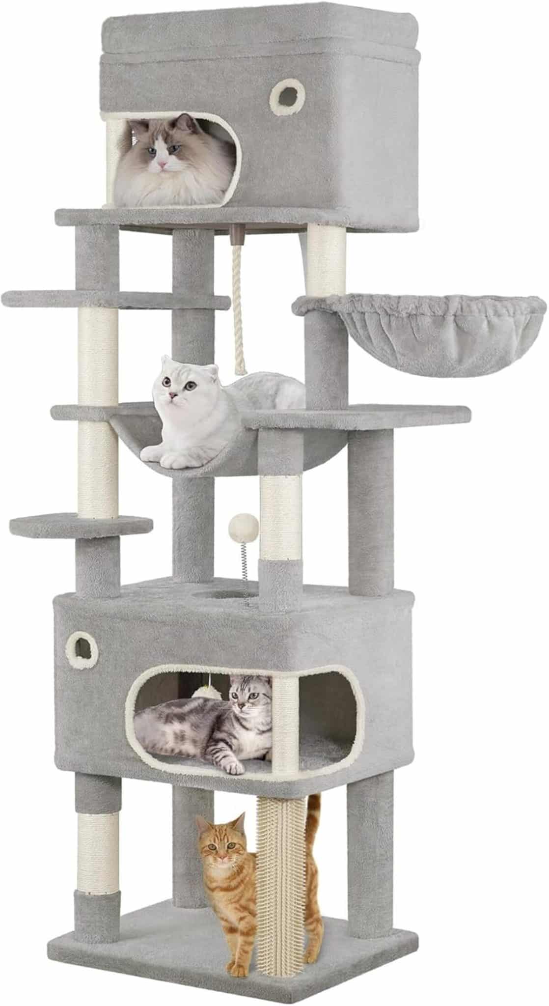 Avis : arbre à chat Hzuaneri 178 cm, plateforme et accessoires