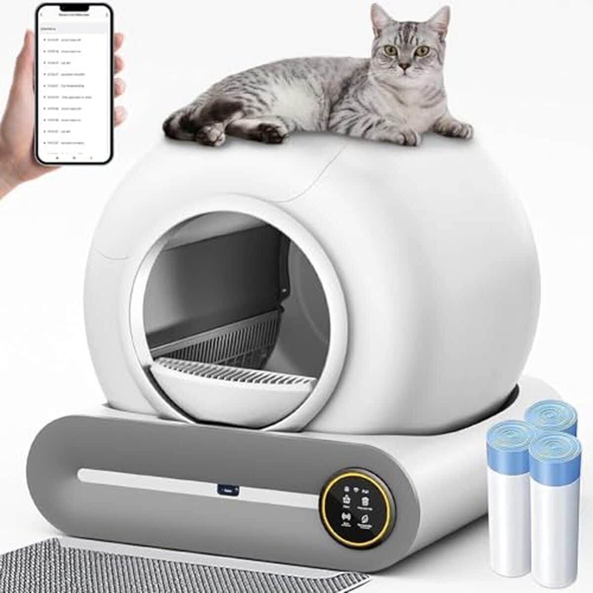 Test de la litière électrique auto-nettoyante XXL pour grands chats type A