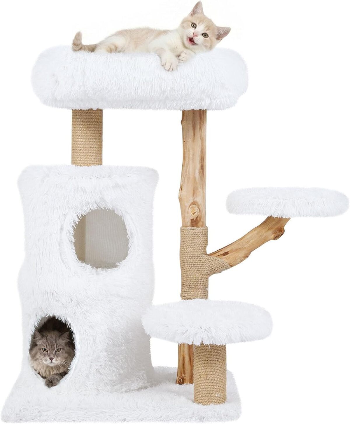 Test de l'arbre à chat GOPLUS 6 niveaux 168 cm en bois massif