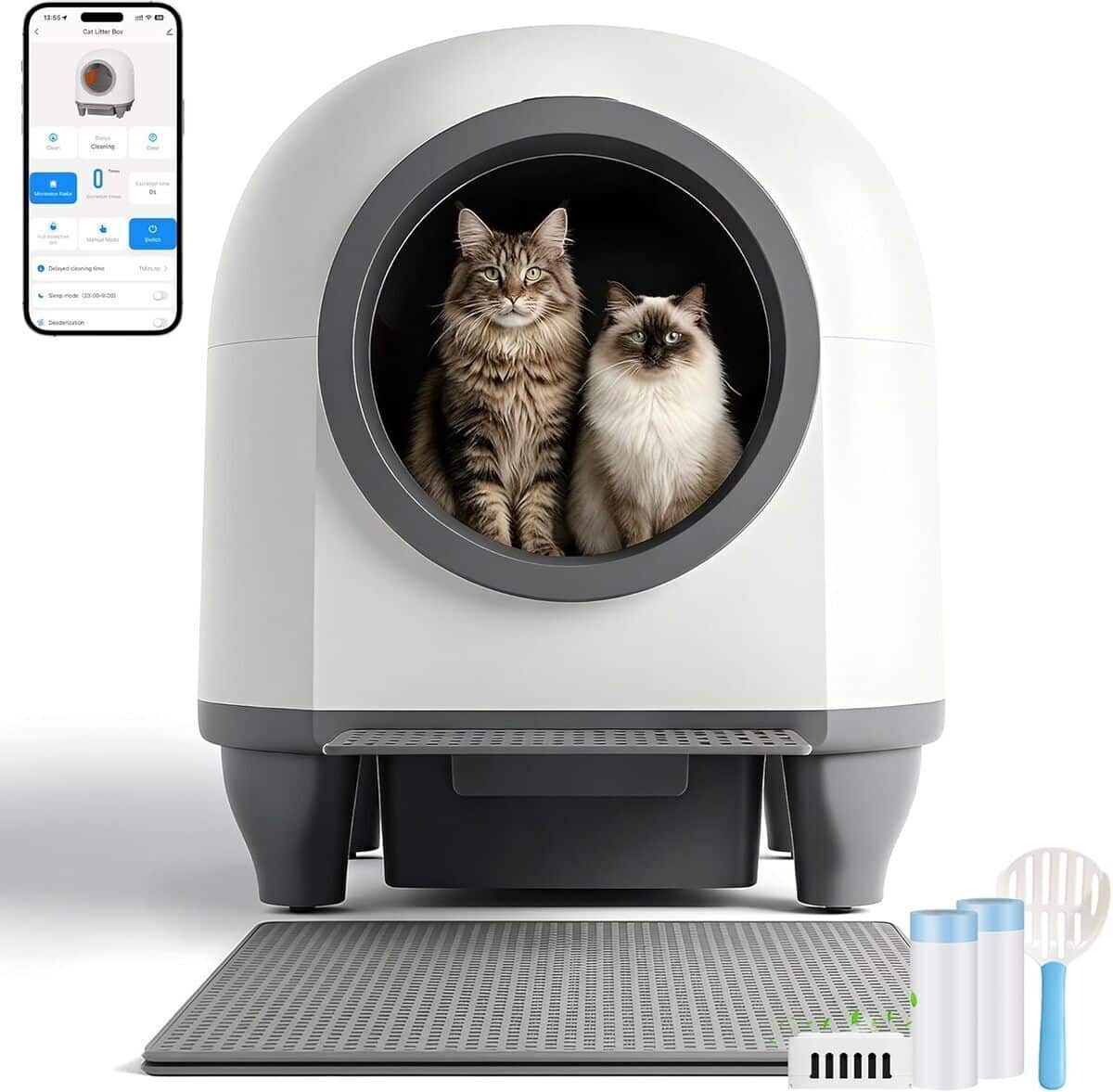 Test Devoko : litière chat autonettoyante grande capacité 90L