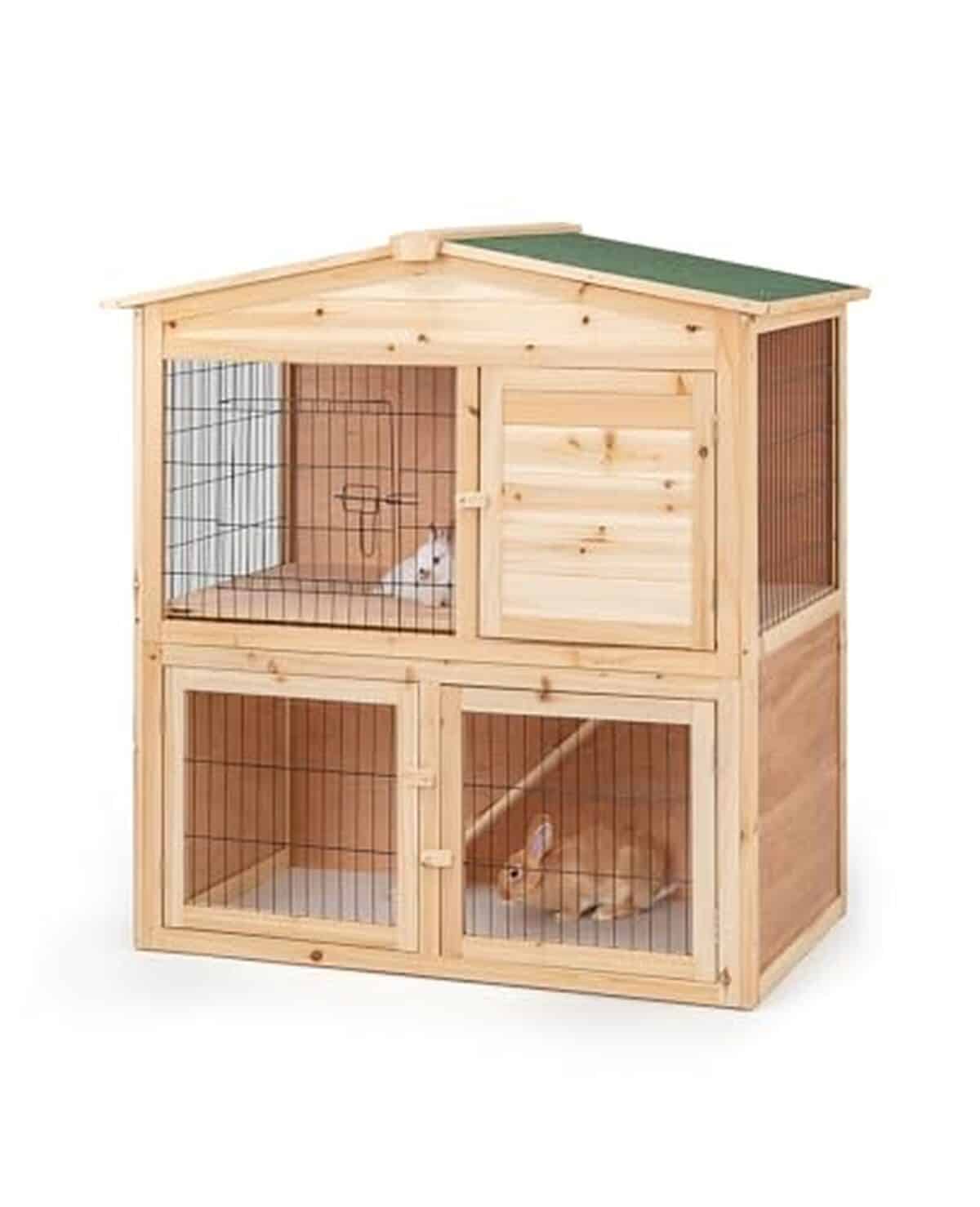 Test du clapier en bois lionto à deux étages : robustesse et design